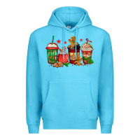 Ocean Blue christmas cookies coffee Premium Hoodie - Jasminsmagicworld
