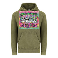 Vintage Olive Easter Day Chilling with my peeps Vintage Hoodie - CowGirlArtShop