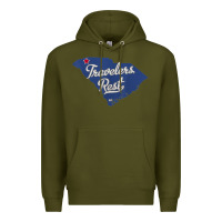 Army Green travelers rest south carolina sc map Premium Hoodie - trangStudio