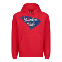 Red travelers rest south carolina sc map Premium Hoodie - trangStudio