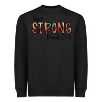 Black she is strong provebs Heavyweight Sweatshirt - CowhideDigitalArt