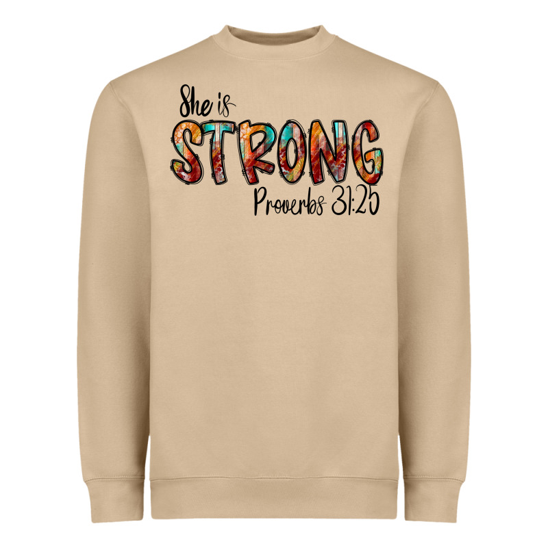 She Is Strong Provebs Heavyweight Sweatshirt by CowhideDigitalArt | Teevron