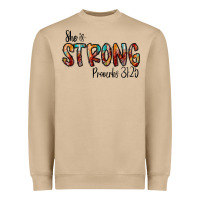 Mushroom she is strong provebs Heavyweight Sweatshirt - CowhideDigitalArt
