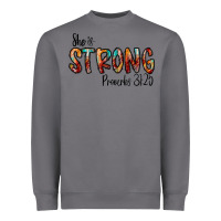 Storm she is strong provebs Heavyweight Sweatshirt - CowhideDigitalArt