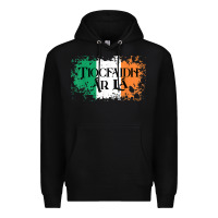 Black Tiocfaidh Ar La Vintage Ireland Irish Flag Gifts For Men Premium Hoodie - trangStudio