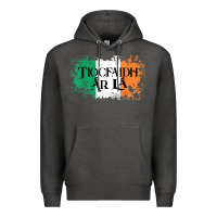 Charcoal Heather Tiocfaidh Ar La Vintage Ireland Irish Flag Gifts For Men Premium Hoodie - trangStudio