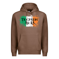 Chestnut Tiocfaidh Ar La Vintage Ireland Irish Flag Gifts For Men Premium Hoodie - trangStudio