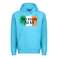 Ocean Blue Tiocfaidh Ar La Vintage Ireland Irish Flag Gifts For Men Premium Hoodie - trangStudio