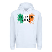 White Tiocfaidh Ar La Vintage Ireland Irish Flag Gifts For Men Premium Hoodie - trangStudio