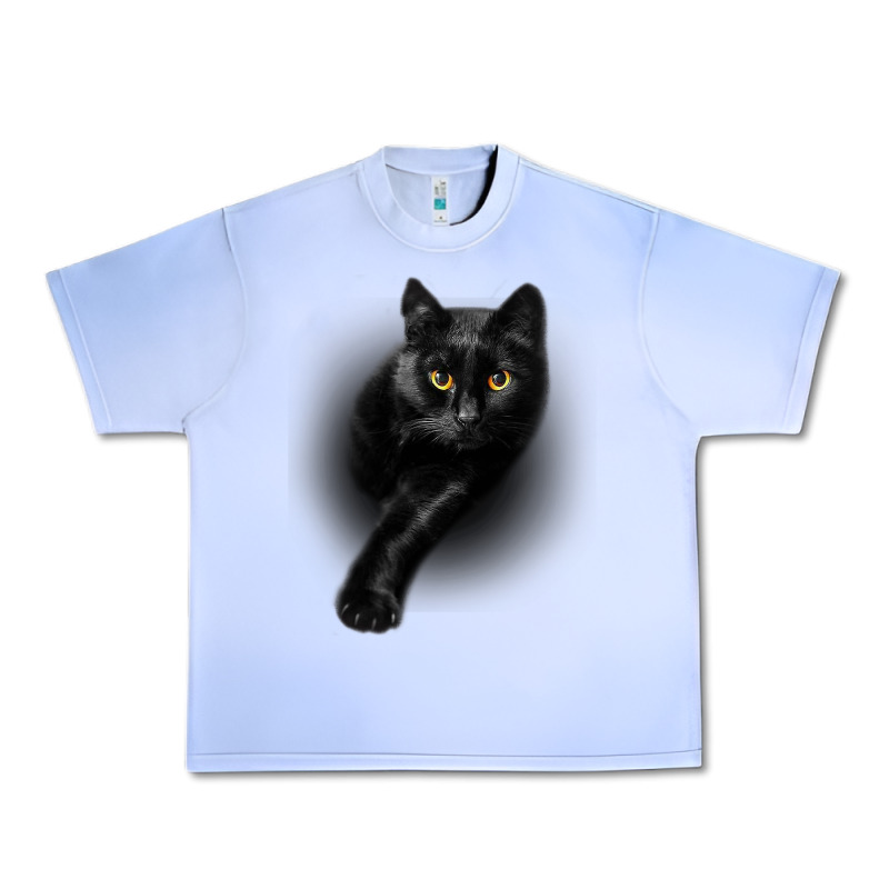 Black Cat Yellow Eyescats Tee Shirt Gifts Urban Heavy Tee by trangStudio | Teevron