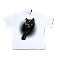 White Black Cat Yellow EyesCats Tee Shirt Gifts Urban Heavy Tee - trangStudio