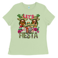 Matcha Let's Fiesta with gnomes Ladies Tee - NancyCooperArtShop