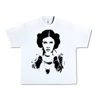 White vintage leia Urban Heavy Tee - trangStudio