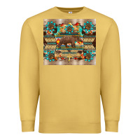 Antique Gold bear native animal  pelt  tumbler Premium Sweatshirt - BarkalooDesign