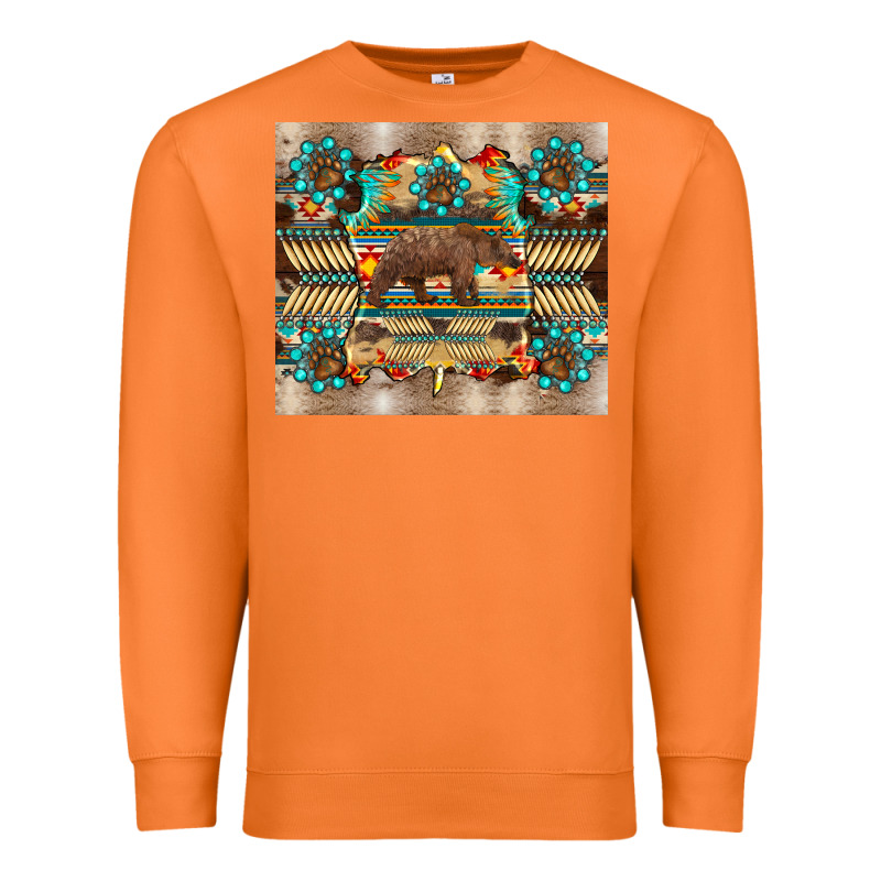 Bear Native Animal  Pelt  Tumbler Premium Sweatshirt by BarkalooDesign | Teevron