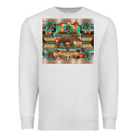 Oatmeal Heather bear native animal  pelt  tumbler Premium Sweatshirt - BarkalooDesign