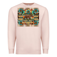 Pale Pink bear native animal  pelt  tumbler Premium Sweatshirt - BarkalooDesign
