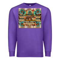 Purple bear native animal  pelt  tumbler Premium Sweatshirt - BarkalooDesign