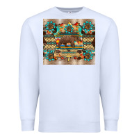 White bear native animal  pelt  tumbler Premium Sweatshirt - BarkalooDesign