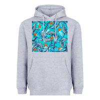 Heather Grey humpback whale tumbler Heavyweight Hoodie - BarkalooDesign