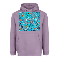 Lavender humpback whale tumbler Heavyweight Hoodie - BarkalooDesign