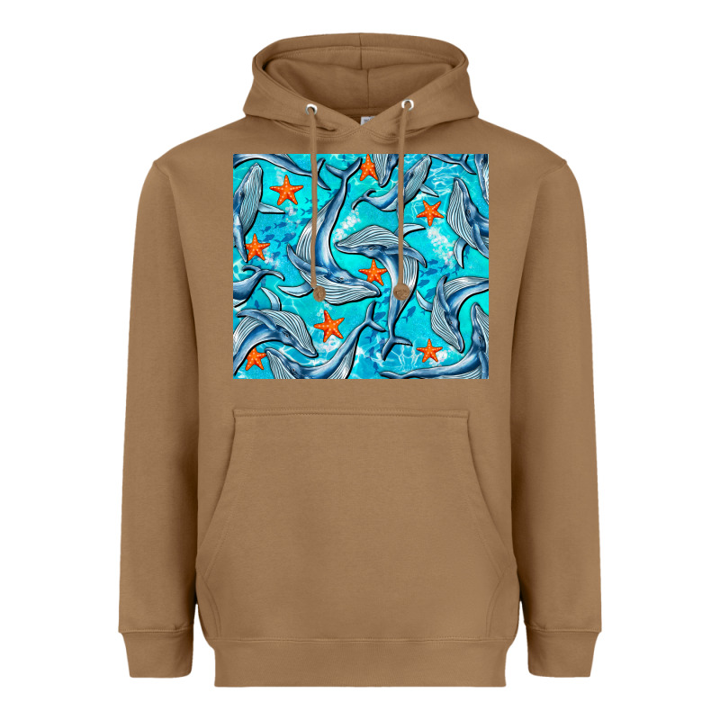 Humpback Whale Tumbler Heavyweight Hoodie by BarkalooDesign | Teevron