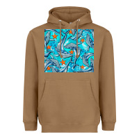 Toasted Coconut humpback whale tumbler Heavyweight Hoodie - BarkalooDesign