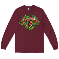 Burgundy christmas western thunderbird Long Sleeve Tee - RanaPortraitStore