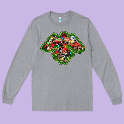 Christmas Western Thunderbird Long Sleeve Tee Designed By Ranaportraitstore