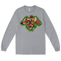 Heather Grey christmas western thunderbird Long Sleeve Tee - RanaPortraitStore