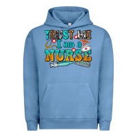 Pigment Pebble Blue trust me i am a nurse Urban Hoodie - AdoDesignShop