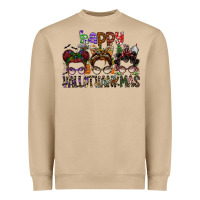 Mushroom happy hallothanksmas Heavyweight Sweatshirt - SublimationCraftShop