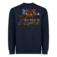 Navy happy hallothanksmas Heavyweight Sweatshirt - SublimationCraftShop