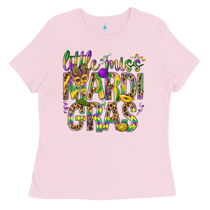 Little Miss Mardi Gras Ladies Tee by NancyCooperArtShop | Teevron