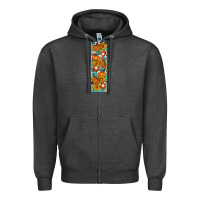 Charcoal Heather Fall Pie Zipper Hoodie - Artiststas