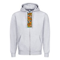 Heather Grey Fall Pie Zipper Hoodie - Artiststas