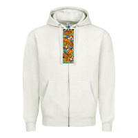 Oatmeal Heather Fall Pie Zipper Hoodie - Artiststas