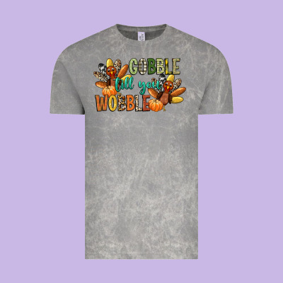 Gobble Till You Wobble Vintage Tee Designed By Cowgirlartshop