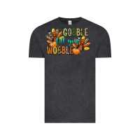 Vintage Black gobble till you wobble Vintage Tee - CowGirlArtShop