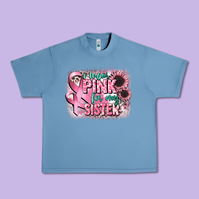 I Wear Pink For My Sister Urban Heavy Tee Designed By Cowgirlartshop