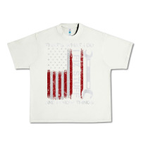 Pistachio That_s What I Do I Fix Stuff And I Know Things American Flag Urban Heavy Tee - trangStudio