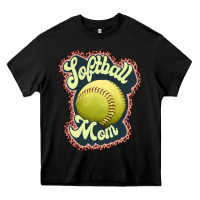 Black softball mom Heavy Core Tee - JahusDesignShop