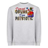 Heather Grey i'm drunk i'm patrıtoc Heavyweight Sweatshirt - CowhideDigitalArt