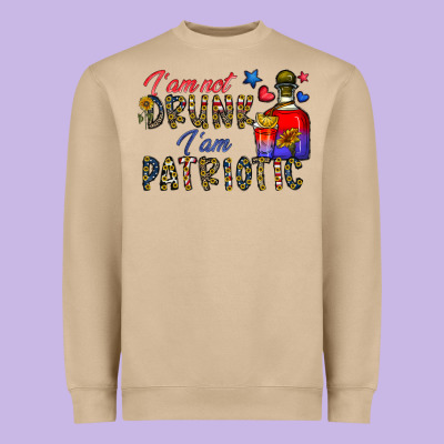 I'm Drunk I'm Patrıtoc Heavyweight Sweatshirt Designed By Cowhidedigitalart
