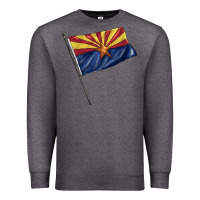 Charcoal Heather arizona flag Premium Sweatshirt - BarkalooDesign