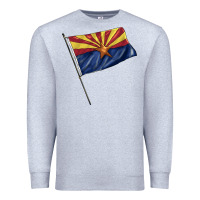 Heather Grey arizona flag Premium Sweatshirt - BarkalooDesign
