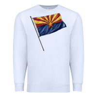 White arizona flag Premium Sweatshirt - BarkalooDesign