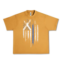 Peanut Butter Scottish American Flag Combo Scotland USA Saltire Gift Urban Heavy Tee - trangStudio