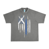 Tornado Scottish American Flag Combo Scotland USA Saltire Gift Urban Heavy Tee - trangStudio
