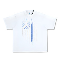 White Scottish American Flag Combo Scotland USA Saltire Gift Urban Heavy Tee - trangStudio